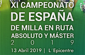 El XI Campeonato de España de Milla en Ruta Absoluto y Máster se disputará en Sagunto este fin de semana