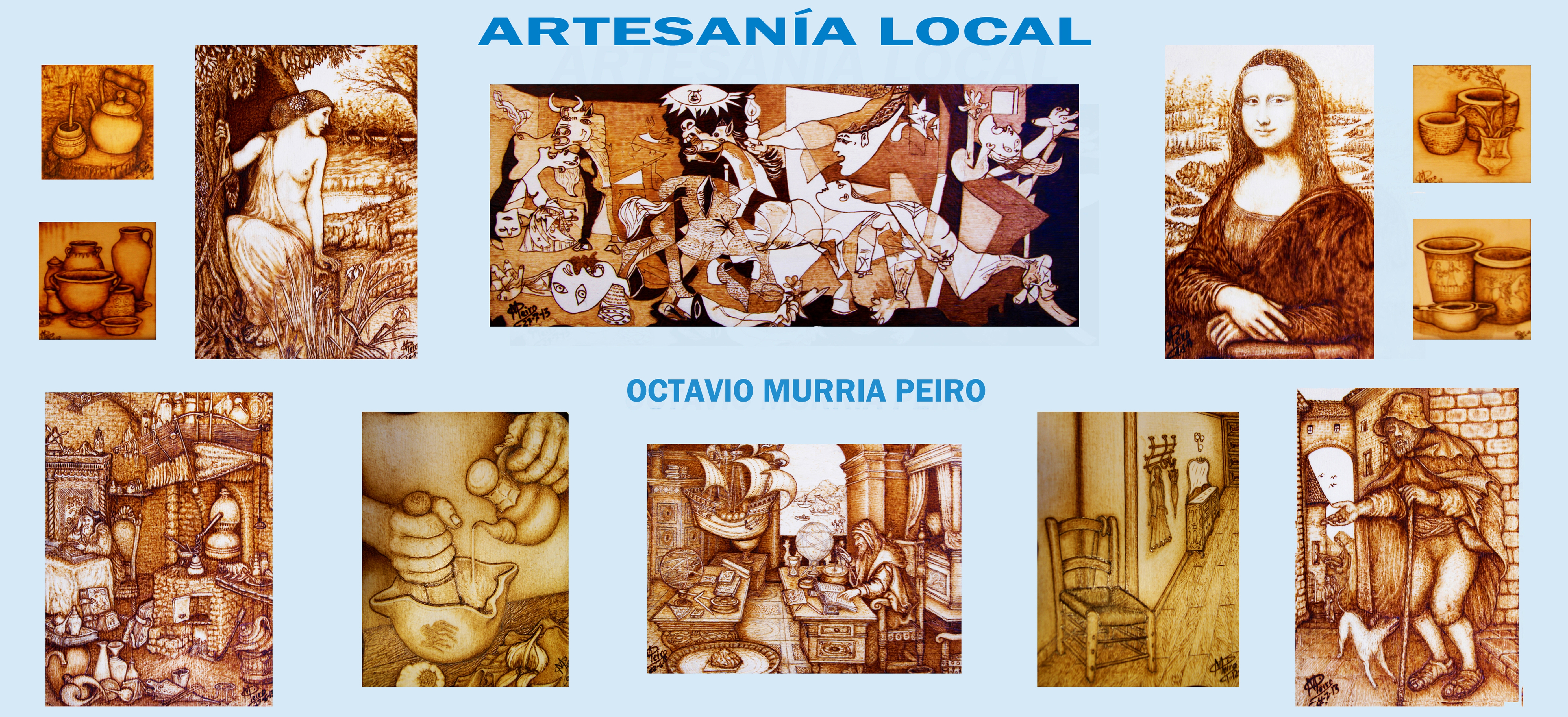 Exposición artesanía local: Octavio Murria