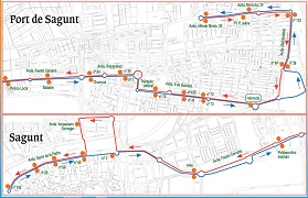 El nuevo horario del Bus de Nit con recorrido Sagunto- Puerto de Sagunto estará disponible a partir del 9 de febrero