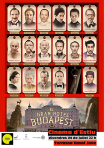 “El Gran Hotel Budapest” se proyectará el viernes 24 de julio en el Casal Jove