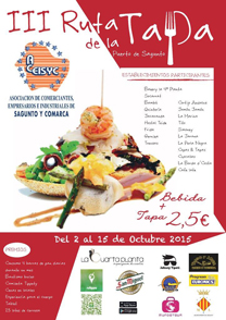 Hoy comienza la 3ª edición de la ruta de la tapa en el Puerto de Sagunto