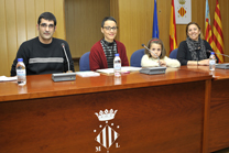 Los delegados Tania Ortiz y Paco Villar asisten a la presentación del libro de Loles Sancho