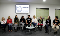 La Asociación de Guías Turísticos Oficiales del Camp de Morvedre se presentó ayer en la Via del Pòrtic con el apoyo del Ayuntamiento de Sagunto
