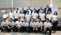 El alcalde de Sagunto, junto a miembros del Equipo de Gobierno, asiste a la inauguración del Centro de Formación Dual de ThyssenKrupp Galmed