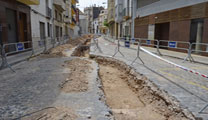 El Ayuntamiento de Sagunto trabaja para la protección de los restos arqueológicos de la calle Valencia y para evitar que retrasen las obras