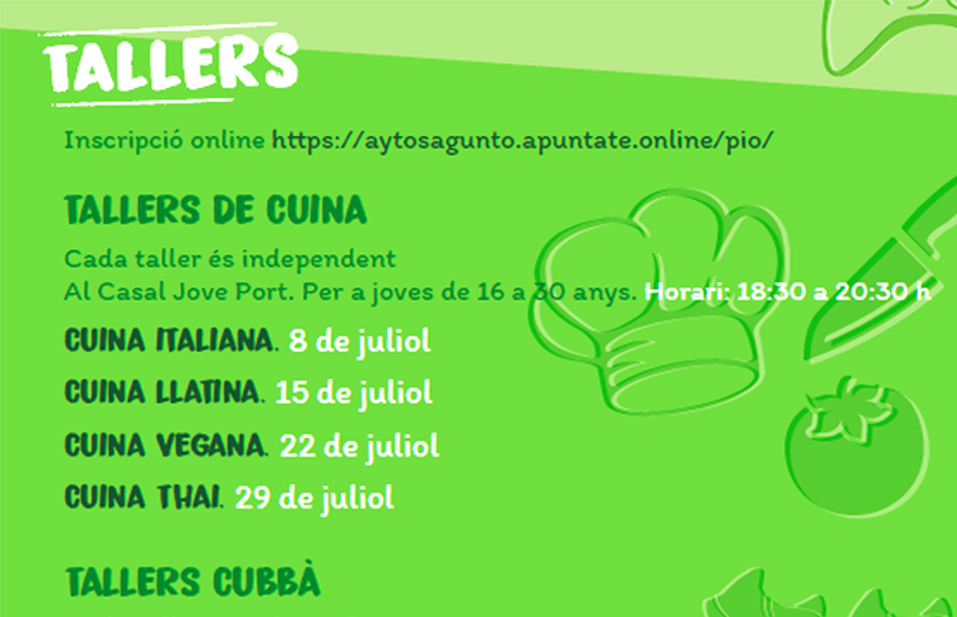 Comienzan los talleres gratuitos de la Concejalía de Juventud e Infancia dirigidos a jóvenes y adolescentes