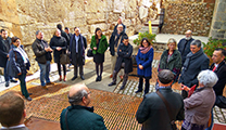 El alcalde de Sagunto, Quico Fernández, guió a la vicepresidenta, Mónica Oltra, y los Consellers en una visita por el patrimonio de Sagunto