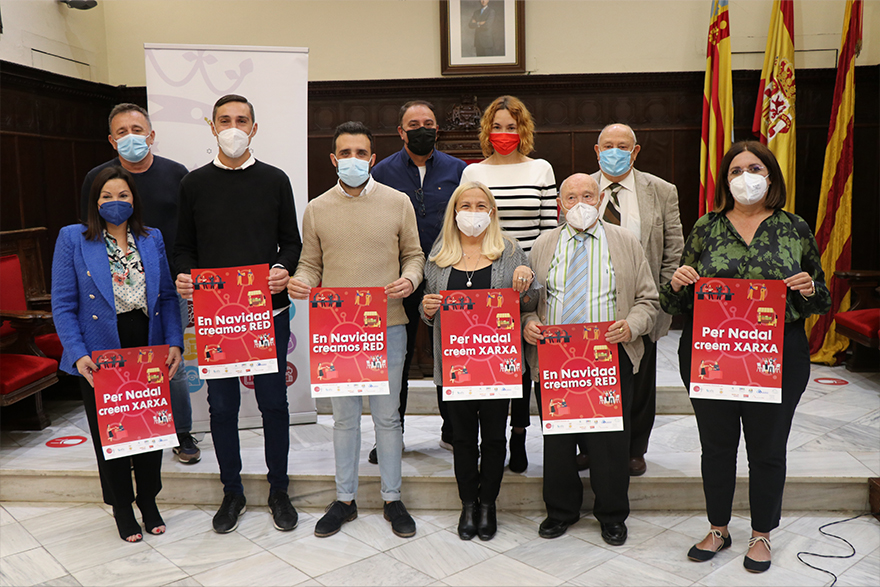  El Ayuntamiento, entidades y asociaciones lanzan la campaña de comercio local ‘En Navidad creamos red’