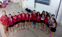 La concejala delegada de Deportes felicita al club Sincronizada Morvedre por lograr una medalla de oro y otra de plata en el Campeonato Autonómico