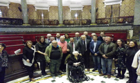 El alcalde de Sagunto, Quico Fernández, asiste al acto de conmemoración del 80 aniversario de los bombardeos al litoral valenciano