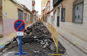 Empiezan las obras en las calles Espronceda y Nueva en el barrio de La Marina